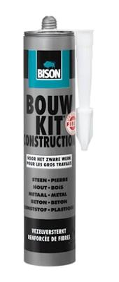 Montagelijm bouwkit fiber 390g Bison - Bison Montagelijm bouwkit fiber 390g Bison - Bison