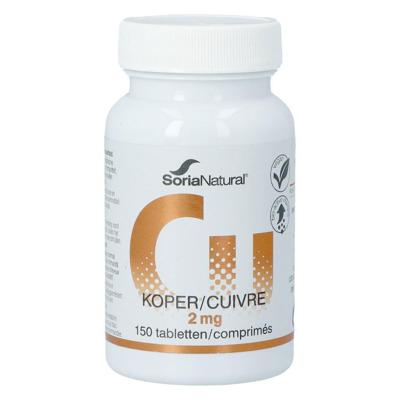 Soria Natural Koper 2mg bio-actief 150 Tabletten