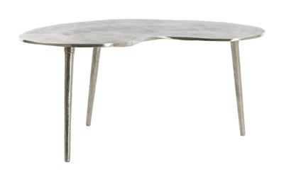 Light & Living Organische Bijzettafel 'Linos' 80 x 60cm, kleur Nikkel