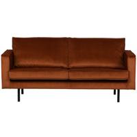 WOOOD Bank 2,5-zits 'Rodeo' Velvet, kleur Roest - thumbnail
