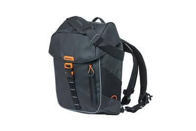 BASIL Rugtas miles tarpaulin daypack zwart | 17l