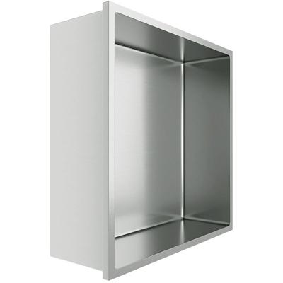 Inbouw Douchenis 30x30x10 cm - Roestvrij Staal