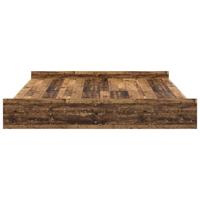 Opbergbedframe met lade Oud hout 200 x 200 cm Bewerkt hout - thumbnail