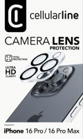 Cellularline Camera Lens Protection CAMERALENSIPH16PRM Cameraprotector (glas) Apple iPhone 16 Pro, iPhone 16 Pro Max 1 stuk(s) Anti-vingerafdruk, Krasvast - thumbnail