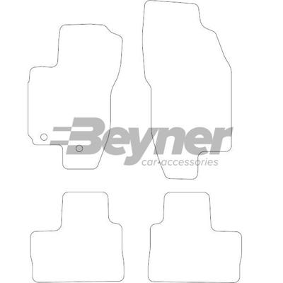 Automatten passend voor Alfa Romeo 156 1997- 4-delig BL1001604