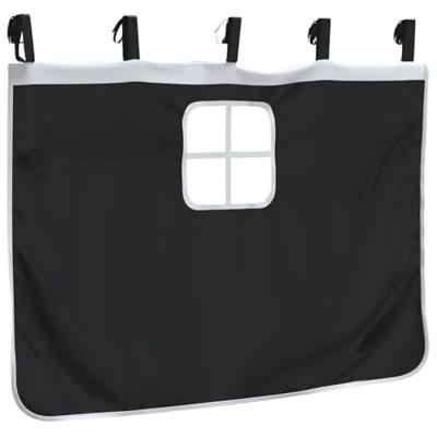 Gordijnen voor hoogslaper polyester wit en zwart Gordijnen voor hoogslaper polyester wit en zwart