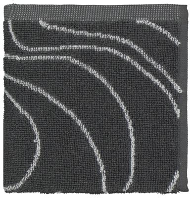 HEMA Keukendoek - 50 x 50 - katoen - grijs golven (grijs)