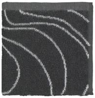 HEMA Keukendoek - 50 x 50 - katoen - grijs golven (grijs) - thumbnail