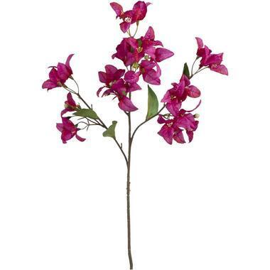 Kunstbloem Bougainvillea Spray - fuchsia - 68 cm - Leen Bakker