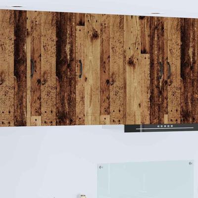 Keukenkast met plank Oudhout 40 x 31 x 80 cm Bewerkt hout