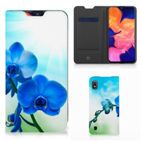 Samsung Galaxy A10 Smart Cover Orchidee Blauw - Cadeau voor je Moeder - thumbnail