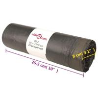 Vuilniszakken met trekkoorden 250 st 60 l zwart - thumbnail