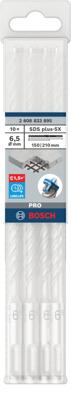 Bosch Accessoires PRO SDS plus-5X Hammer Drill Bit | 6.5 x 150 x 210 mm | 10 pcs - 2608833895 Bosch Accessoires PRO SDS plus-5X Hammer Drill Bit | 6.5 x 150 x 210 mm | 10 pcs - 2608833895