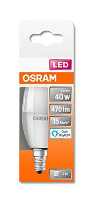OSRAM HOMELIGHTING 4058075430976 LED-lamp Energielabel F (A - G) E14 Kaars 4.9 W = 40 W Neutraalwit (Ø x h) 37 mm x 99 mm 1 stuk(s) OSRAM HOMELIGHTING 4058075430976 LED-lamp Energielabel F (A - G) E14 Kaars 4.9 W = 40 W Neutraalwit (Ø x h) 37 mm x 99 mm 1 stuk(s)