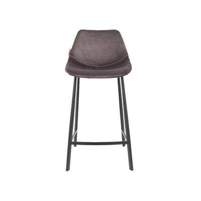 Dutchbone Franky barkruk H65 velvet Grey