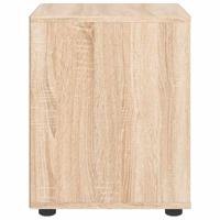 Nachtkastje VISNES 45x40x50 cm spaanplaat sonoma eikenkleurig - thumbnail