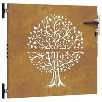 VidaXL Poort 85x75 cm boomontwerp cortenstaal - thumbnail