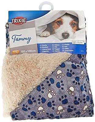 Huisdierendeken Trixie Tammy Blauw Beige Polyester 150 × 100 CM - thumbnail