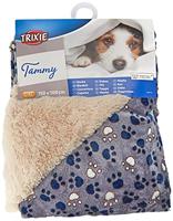 TRIXIE DEKEN TAMMY BLAUW / BEIGE 150X100X2 CM - thumbnail