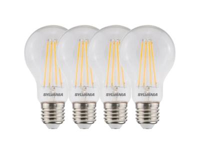 Sylvania Ledlamp - e27 - 806 lm - bol - helder - filament - 4 stuks Sylvania Ledlamp - e27 - 806 lm - bol - helder - filament - 4 stuks
