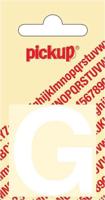 Plakletter Helvetica 40 mm Sticker witte lettter G Pickup - Pickup - thumbnail