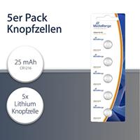 MediaRange Lithium knoopcellen, CR1216|3V, pak van 5 - thumbnail