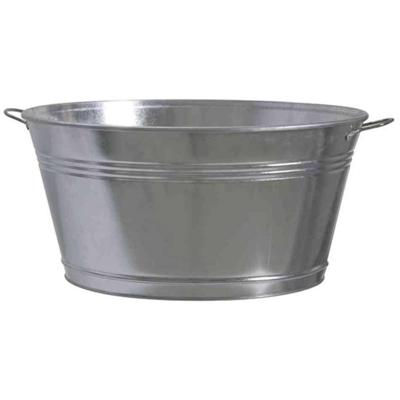Siena Garden 543530 Zinkbak, zilver, Ø 51x25 cm staalplaat, verzinkt 1 stuk(s)