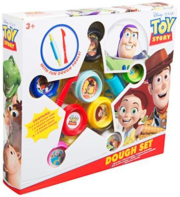 Jonotoys Toy story klei set met 8 potjes klei en mes met roller