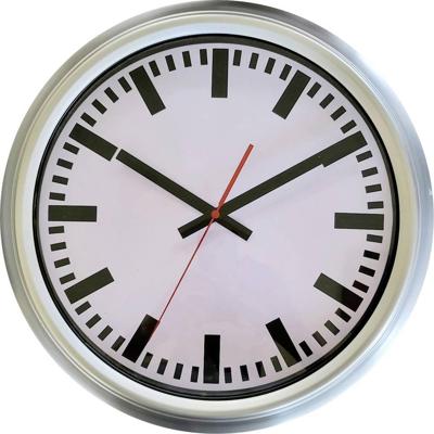 EUROTIME ET-56451-07 Zendgestuurde klok Zilver