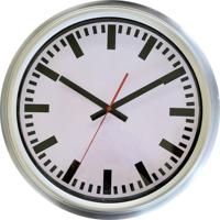 EUROTIME ET-56451-07 Zendgestuurde klok Zilver - thumbnail