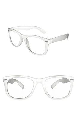 Blues brother bril wit met glas