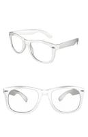 Blues brother bril wit met glas - thumbnail