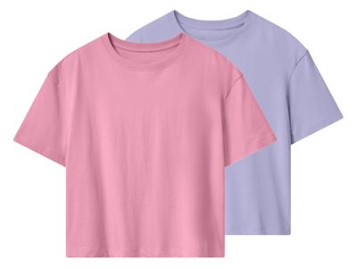 Esmara Kids Set van 2 kinder T-shirts (roze/paars, 158/164) Esmara Kids Set van 2 kinder T-shirts (roze/paars, 158/164)