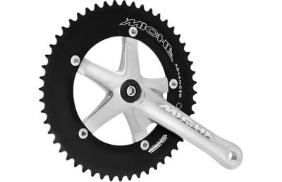 Miche crankstel pista advanced 167mm 49tds. 1/8 zilver