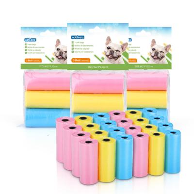 Nobleza Hondenpoepzakjes - 3 Rollen - 45 Poepzakjes - Roze, geel of blauw Nobleza Hondenpoepzakjes - 3 Rollen - 45 Poepzakjes - Roze, geel of blauw