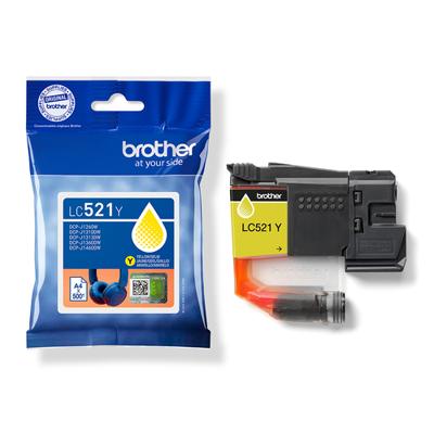 Originele inktcartridge Brother LC521Y Geel