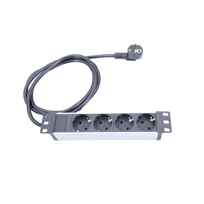 AS Schwabe 18198 Stekkerdoos Zwart, Zilver Randaarde stekker 1 stuk(s)