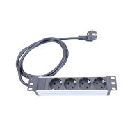 AS Schwabe 18198 Stekkerdoos Zwart, Zilver Randaarde stekker 1 stuk(s) - thumbnail