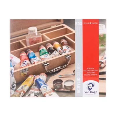 Bruynzeel Van gogh acrylverf in kist basic met 10 kleuren 40ml Bruynzeel Van gogh acrylverf in kist basic met 10 kleuren 40ml