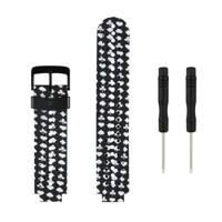 Siliconen sport polsband voor Garmin Forerunner 235 (wit + zwart) - thumbnail