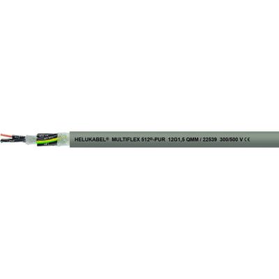 Helukabel 22526 Geleiderkettingkabel M-FLEX 512-PUR 5 G 1 mm² Grijs 100 m