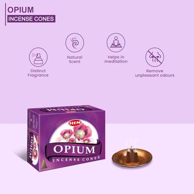 HEM Wierook Kegel Opium (12 pakjes)