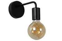 Lucide SCOTT - Wandlamp - 1xE27 - Zwart - thumbnail