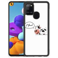 Samsung Galaxy A21s | Bumper Hoesje | Cow - thumbnail