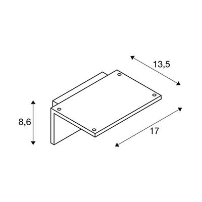 SLV WandlampLed Sensor met bewegingssensor wit - 1001970