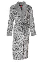 Panterprint badjas grijstinten-xl - thumbnail