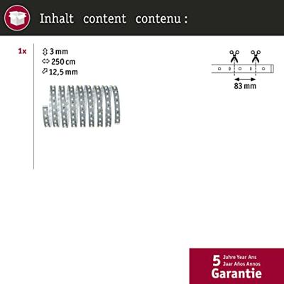 Paulmann MaxLED 500 70828 LED-strip uitbreidingsset Met connector (male) 24 V 2.5 m Daglichtwit 1 stuk(s)