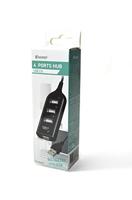 VAKOSS USB 2.0-hub, 4 poorten geschikt voor apparaten zoals muis, toetsenbord, scanner, printer, netwerkcamera, PDA en andere apparaten met USB-poorten - thumbnail