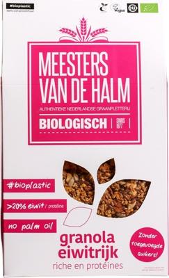De Halm Granola eiwitrijk bio 350 Gram De Halm Granola eiwitrijk bio 350 Gram