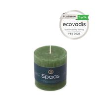 Kaars rustiek 70/70 mm donkergroen Spaas - Spaas - thumbnail